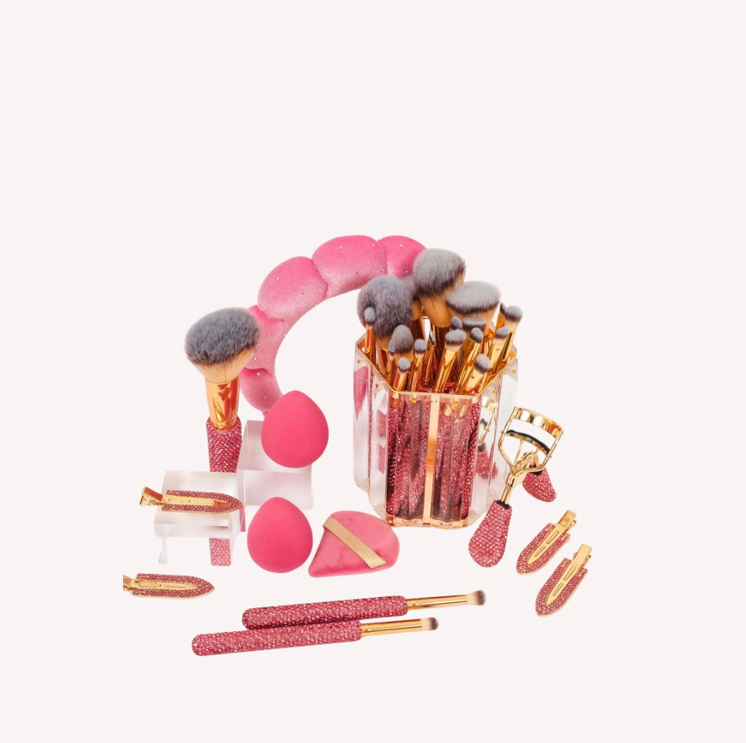 Set de Maquillage Professionnel 31 Pièces Rose